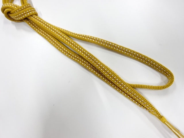 未使用品　正絹　手組帯締め